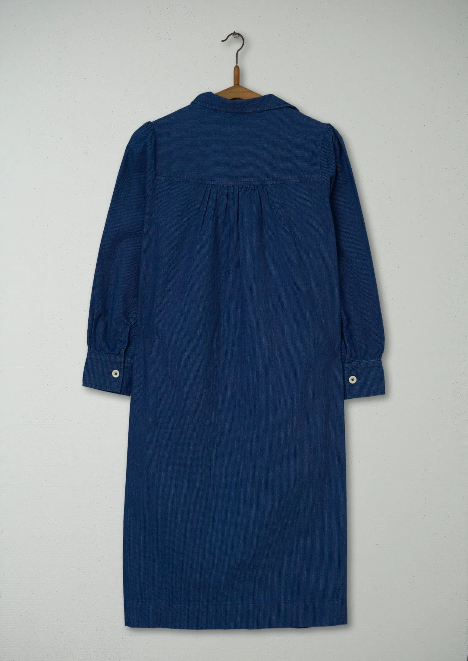 Reworn Cotton Smock Dress Size 8 (1239) | Royal Blue sold by TOAST product image thumbnail 2