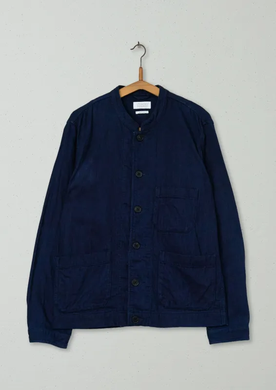 Reworn Mens Faced Cotton Jacket Size S (020) | Indigo sold by TOAST