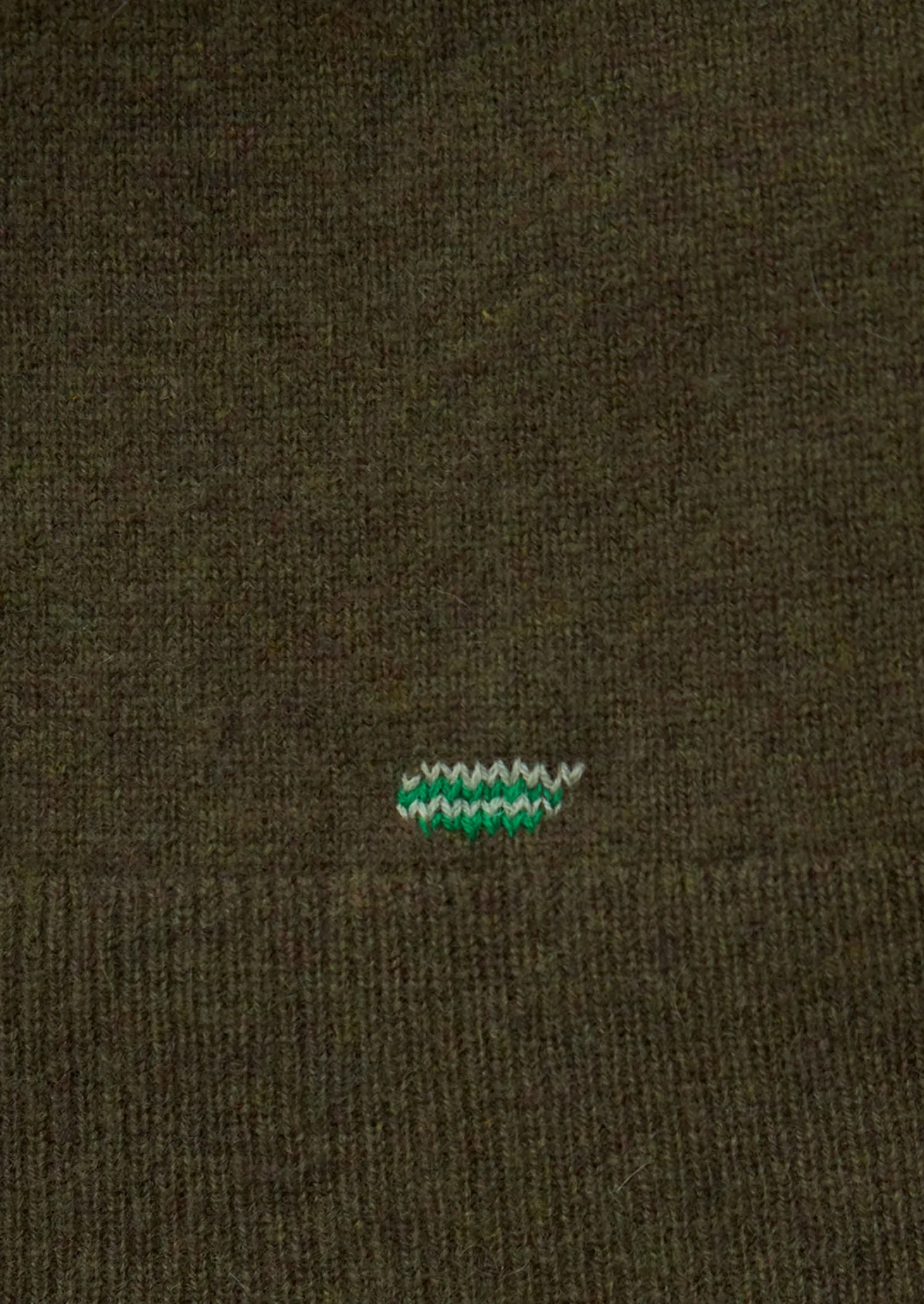 Fine Wool Cashmere Half Sleeve Sweater Size M (10) | Olive Melange sold by TOAST product image thumbnail 4