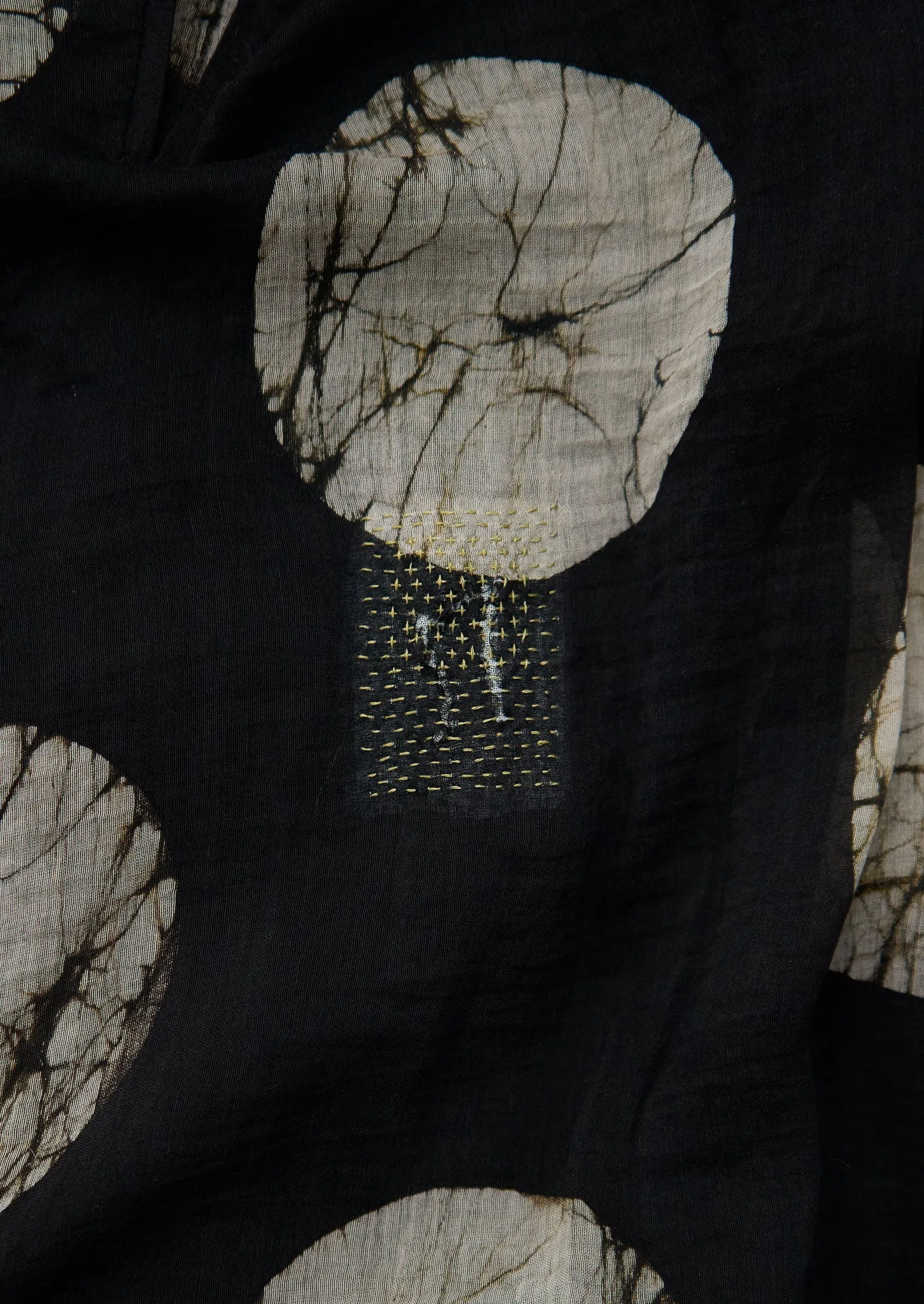 Renewed Batik Dot Pleated Skirt Size 10 (11) | Black/Ecru sold by TOAST product image thumbnail 3