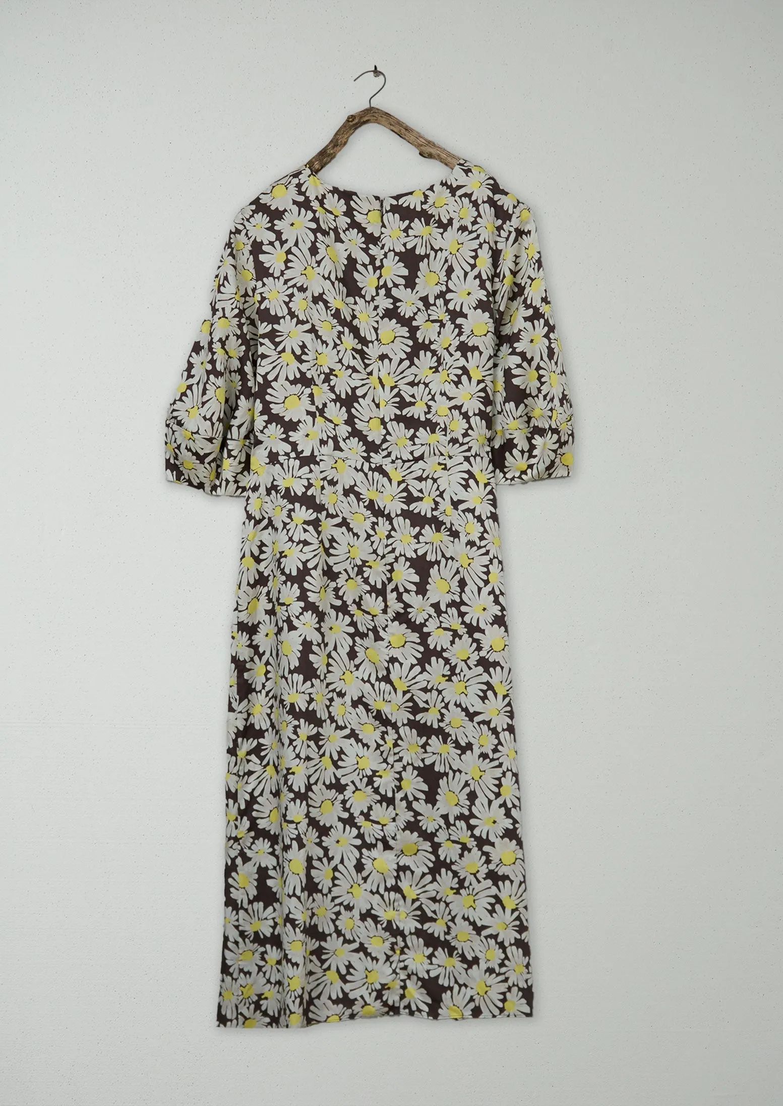 Renewed Rounded Sleeve Painted Daisy Dress Size 16 (117) | Billi Flower Yellow sold by TOAST product image thumbnail 2