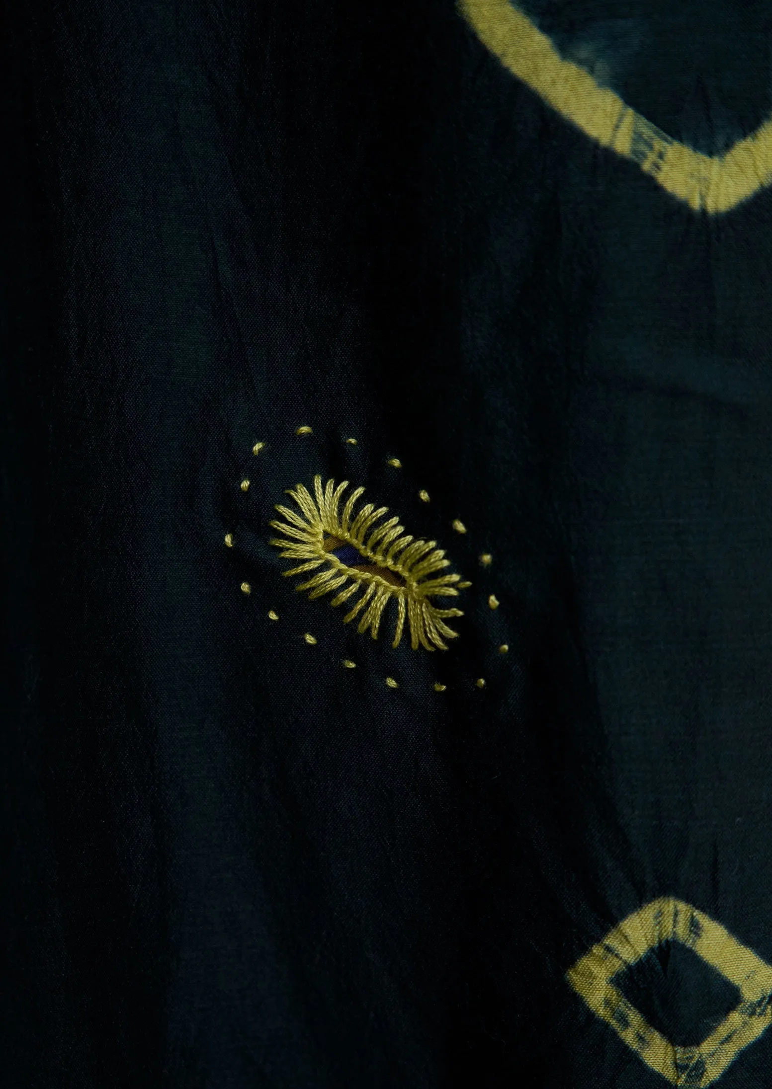 Renewed Hand Shibori Silk Dress XS (115) | Multi sold by TOAST product image thumbnail 4