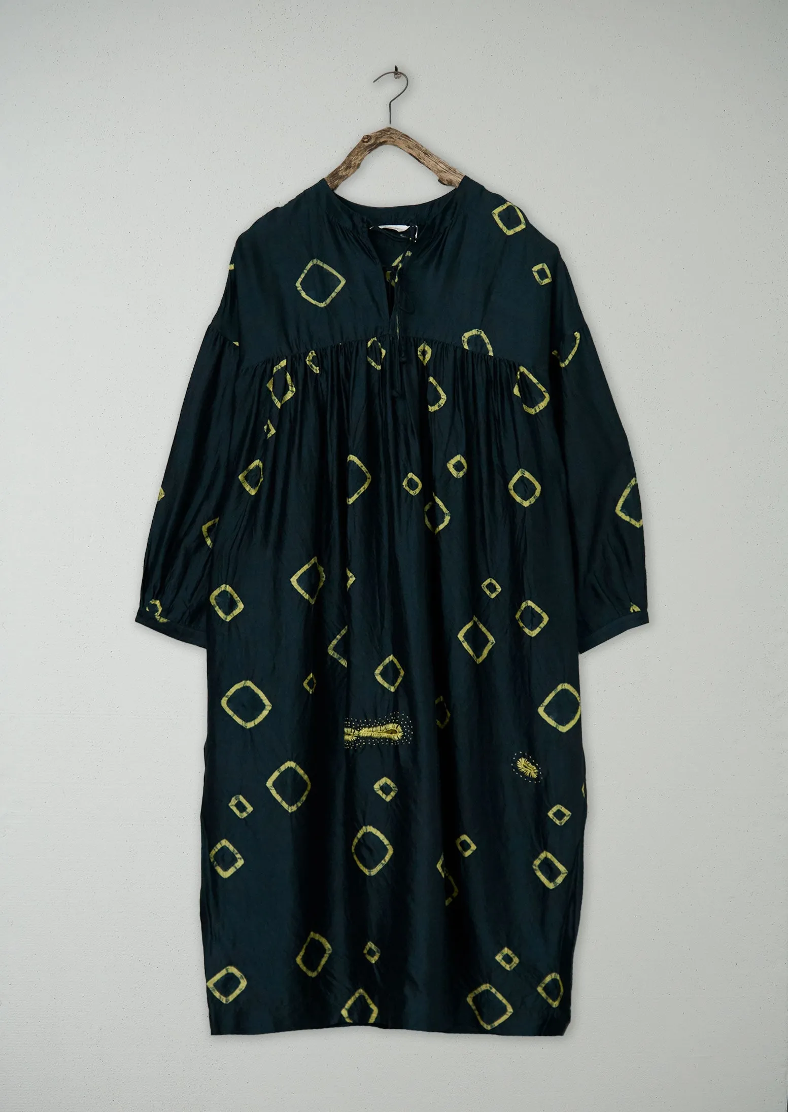 Renewed Hand Shibori Silk Dress XS (115) | Multi sold by TOAST