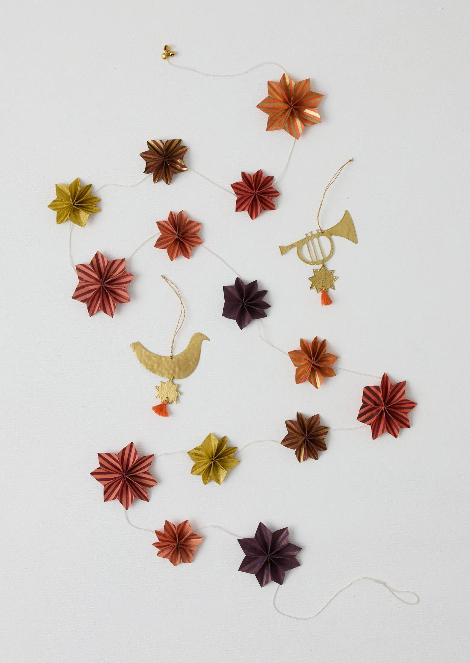 Striped Star Lokta Paper Garland | Berry/Multi sold by TOAST product image thumbnail 2