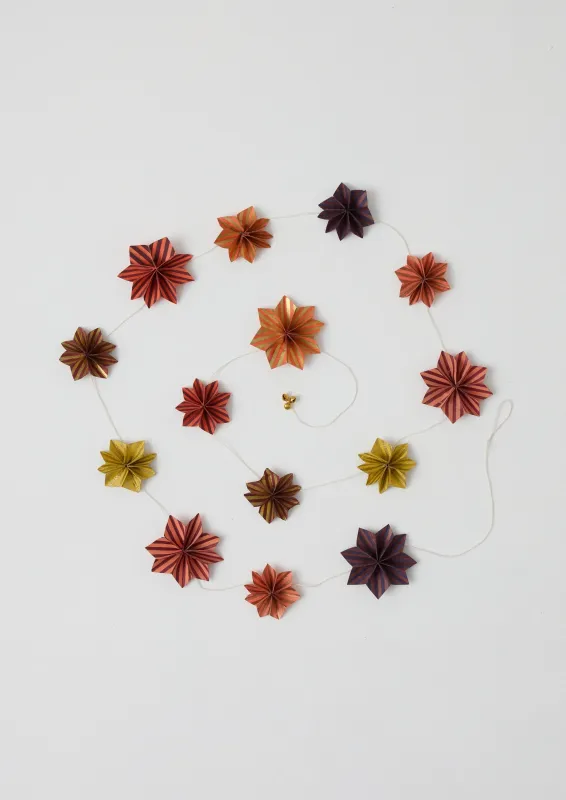 Striped Star Lokta Paper Garland | Berry/Multi sold by TOAST