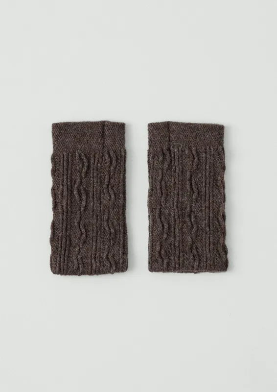 Nishiguchi Kutsushita Wool Hand Warmers | Brown sold by TOAST