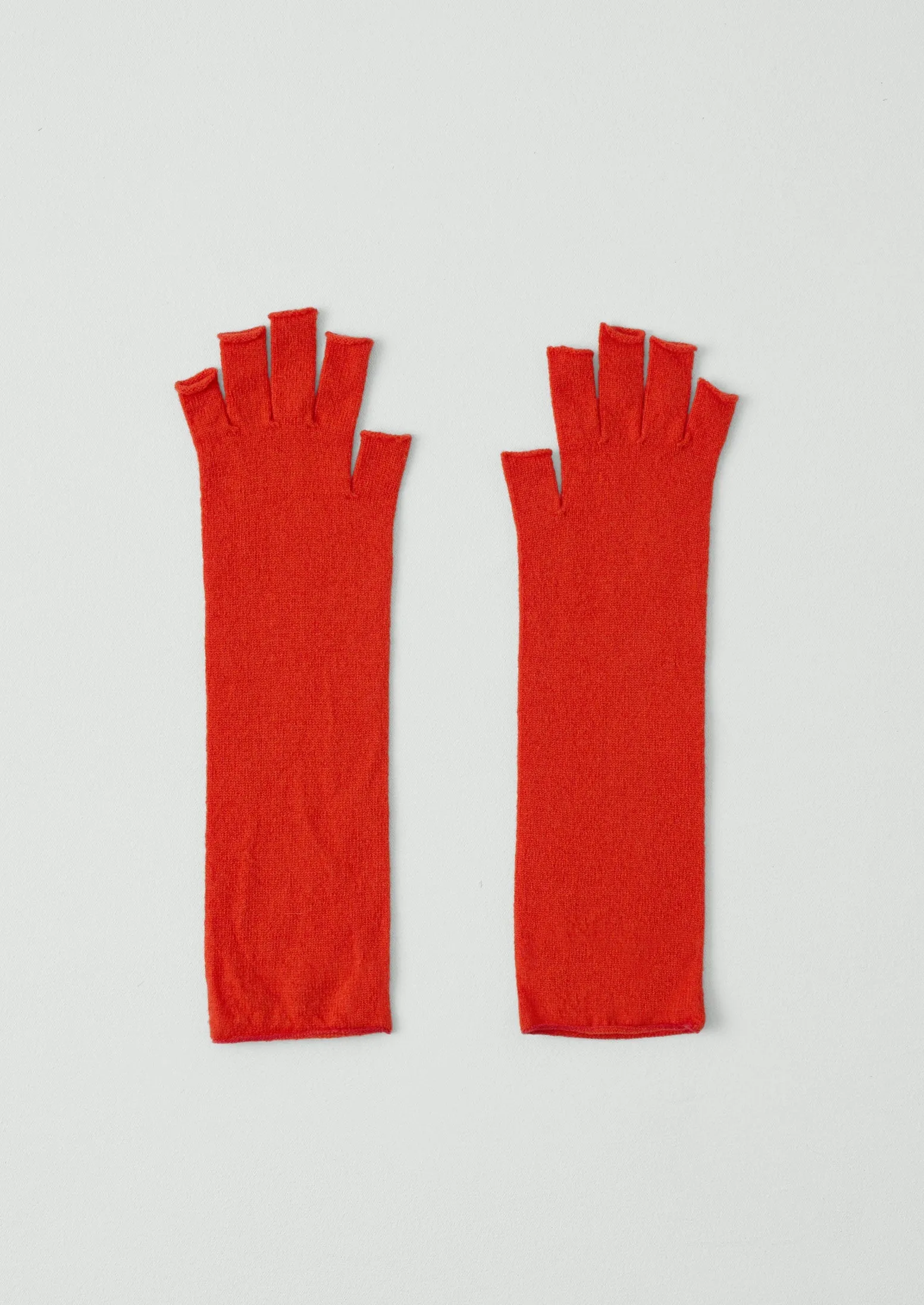 Nishiguchi Kutsushita Merino Tipless Gloves | Bright Red sold by TOAST