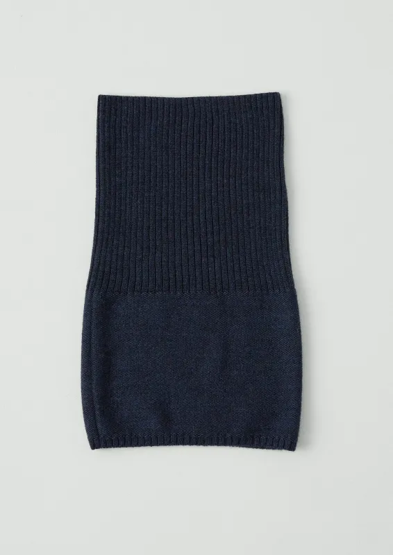 Rototo Merino Seamless Snood | Navy sold by TOAST