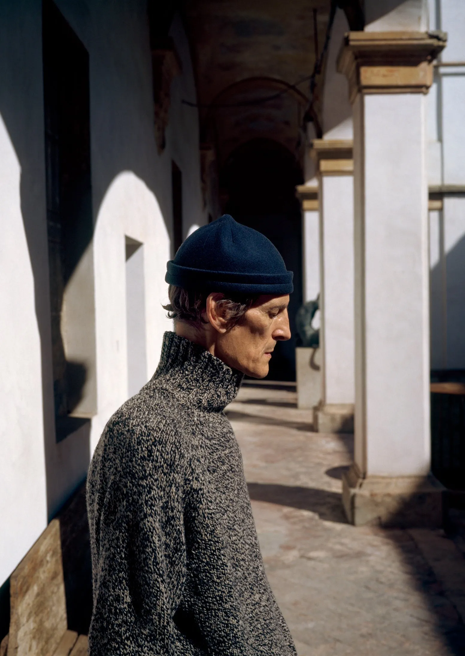 Marl Donegal Roll Neck Sweater | Granite Marl sold by TOAST product image thumbnail 2