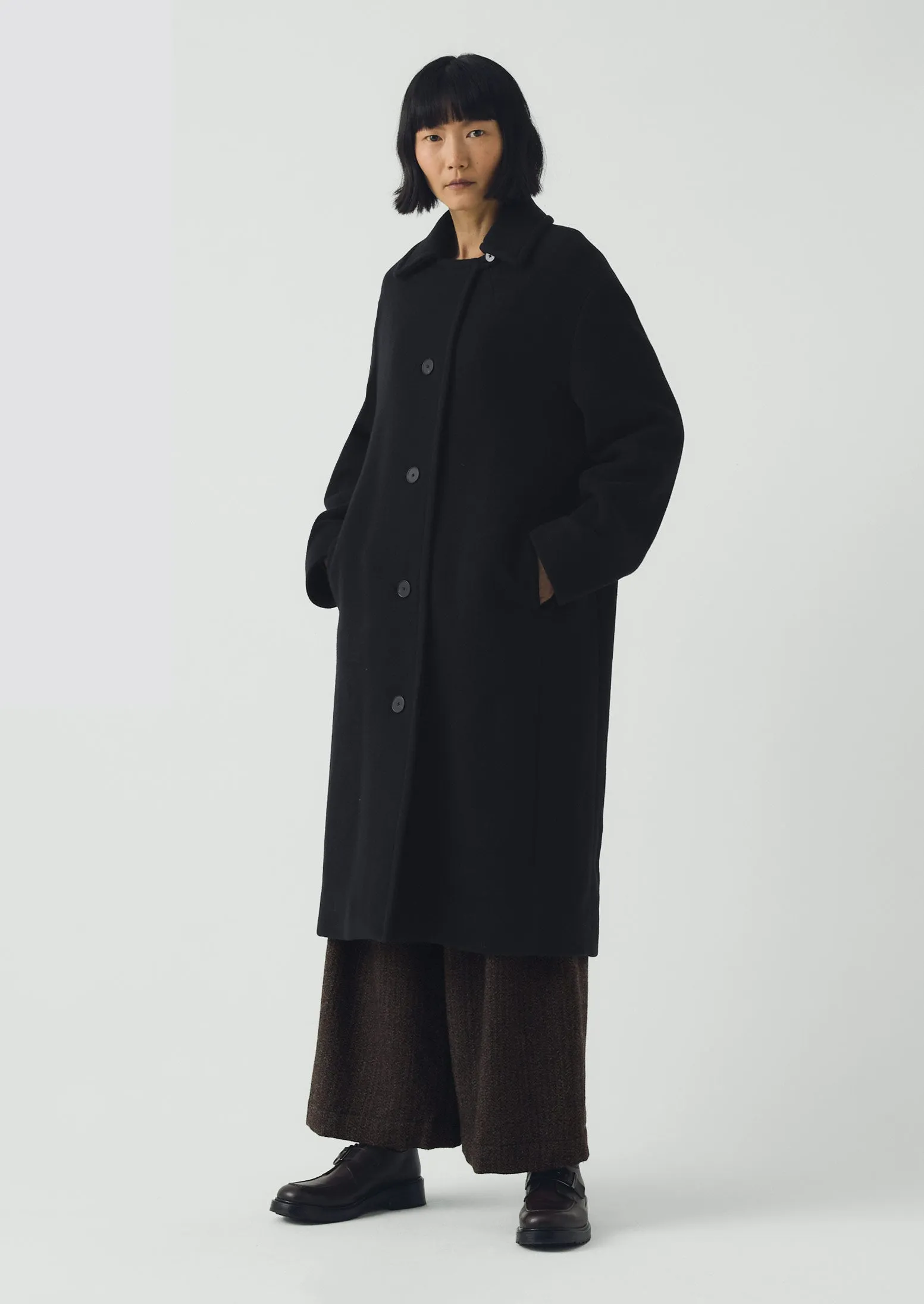 Wool Conservatoire Coat | Deep Navy sold by TOAST product image thumbnail 5