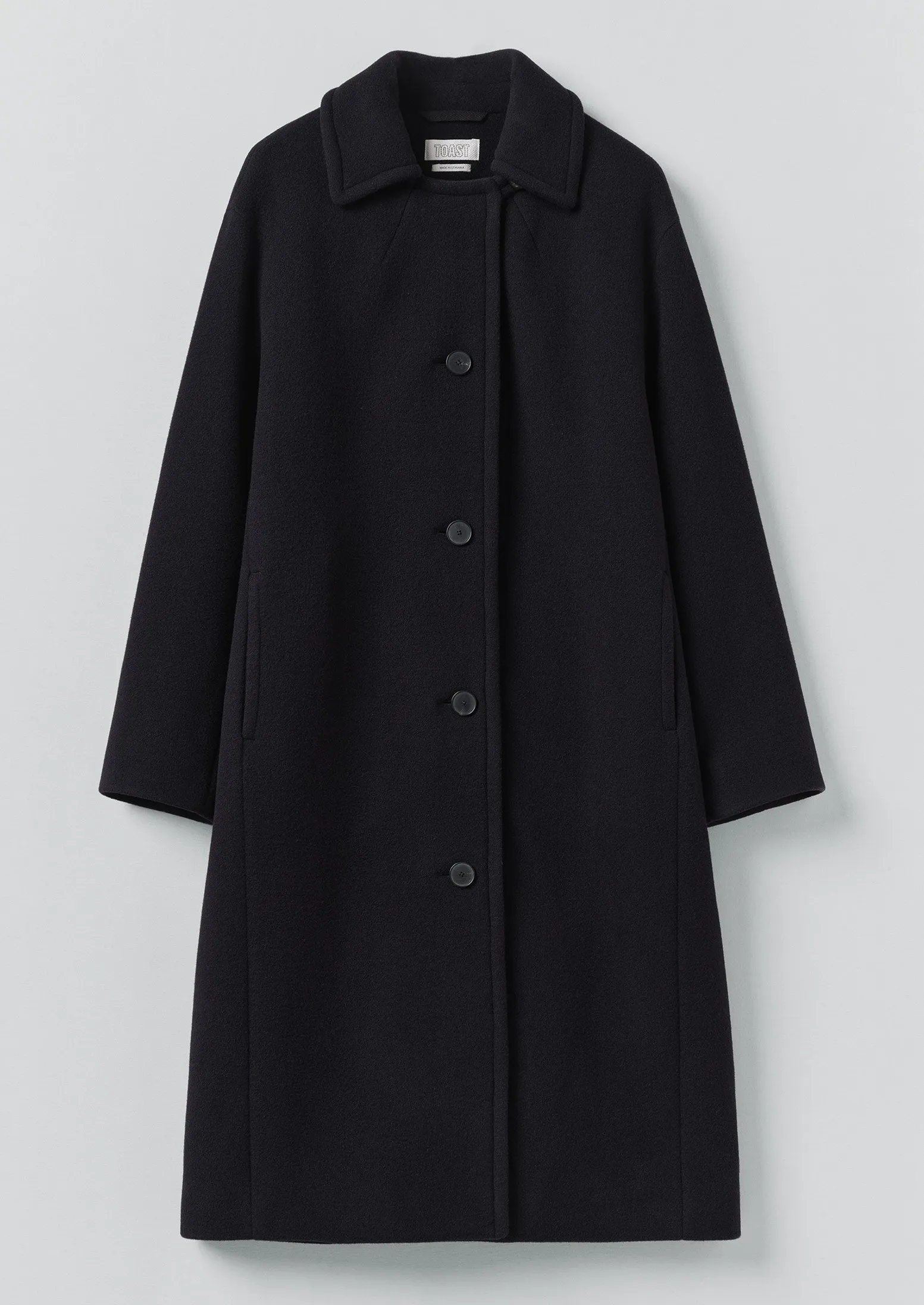 Wool Conservatoire Coat | Deep Navy sold by TOAST