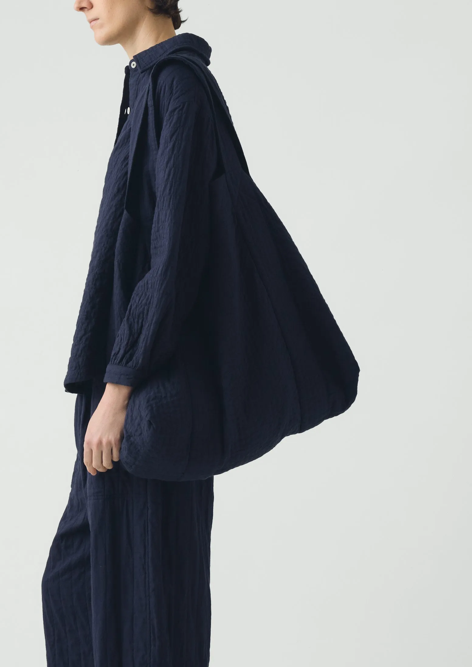 Quilted Cotton Lounge Bag | Indigo Blue sold by TOAST product image thumbnail 5