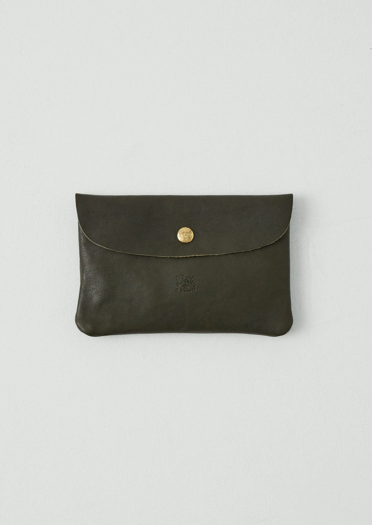Il Bisonte Leather Envelope Wallet | Olive sold by TOAST