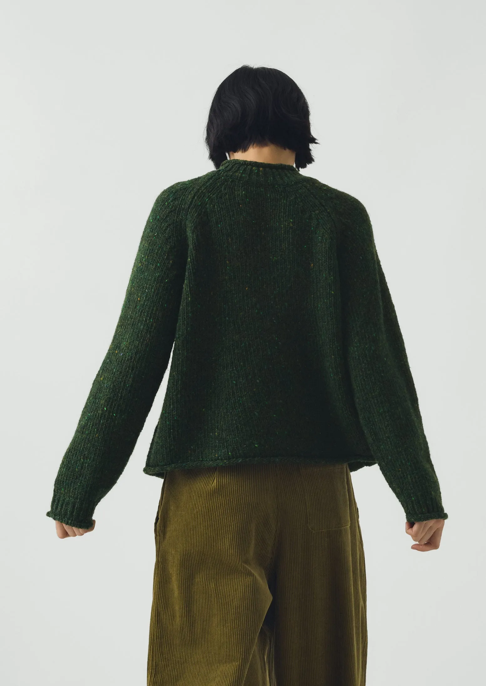 Orla Donegal Wool Sweater | Emerald sold by TOAST product image thumbnail 5