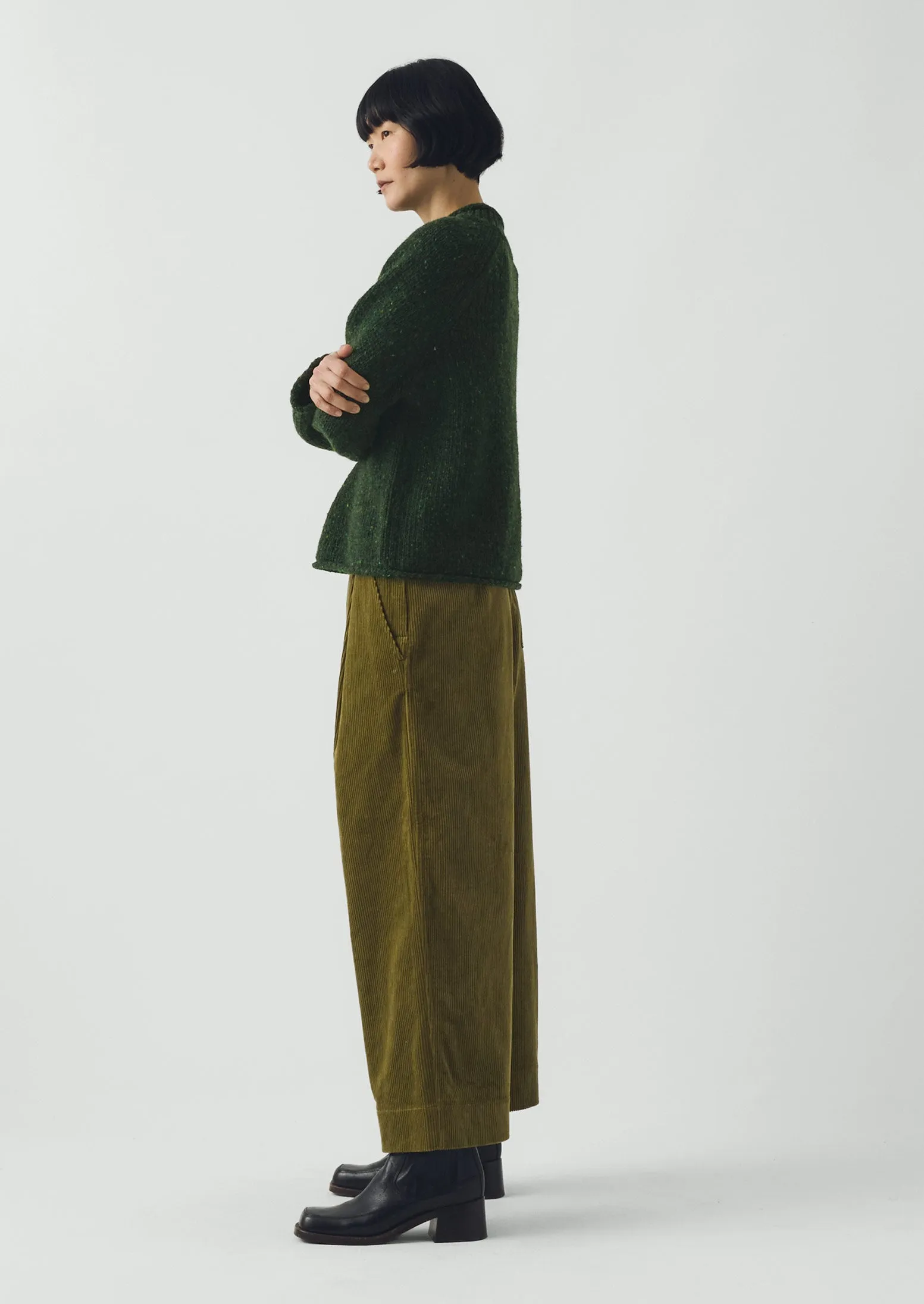 Orla Donegal Wool Sweater | Emerald sold by TOAST product image thumbnail 3
