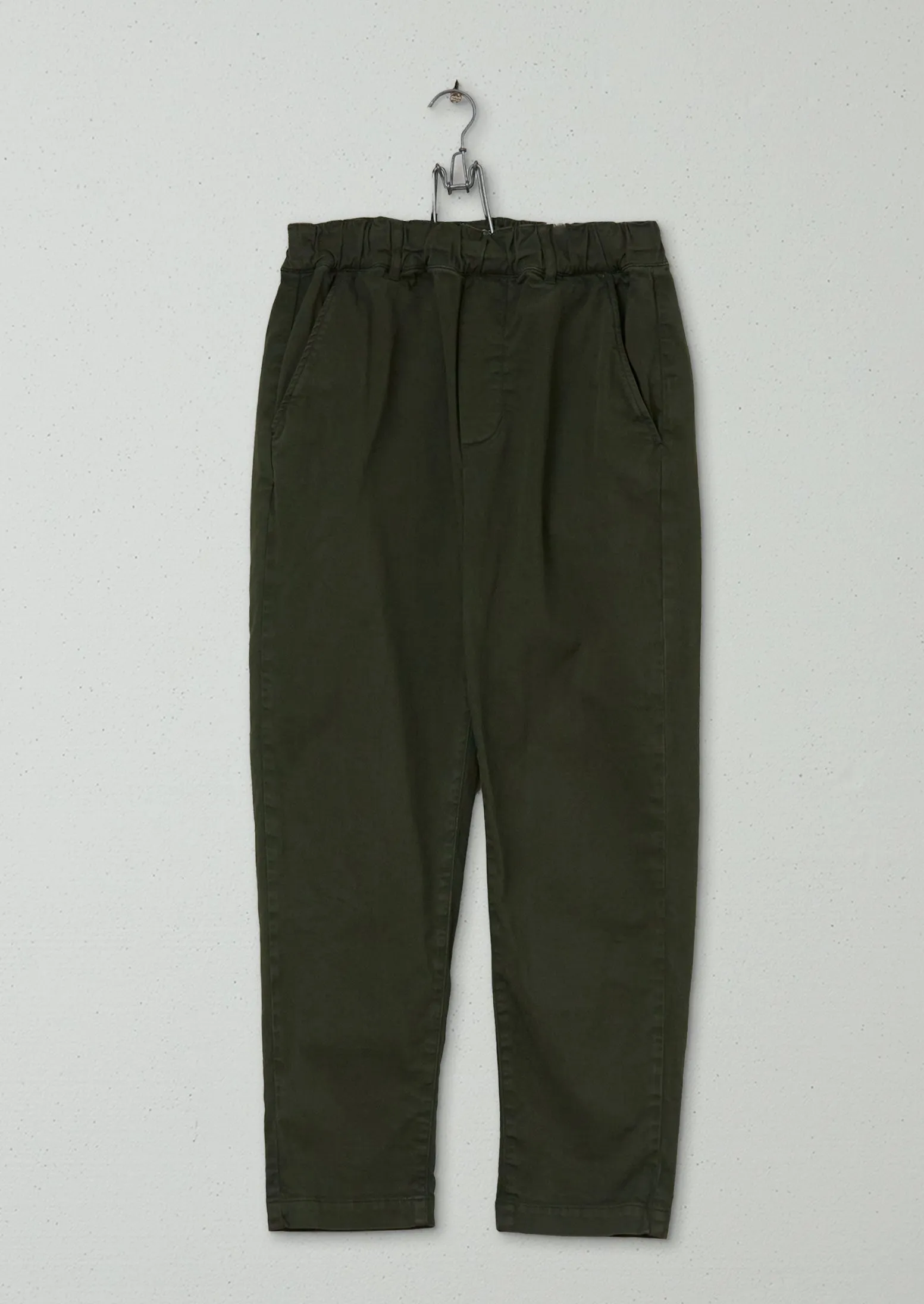 Reworn Cotton Twill Trousers Size 4 (854) | Loden sold by TOAST