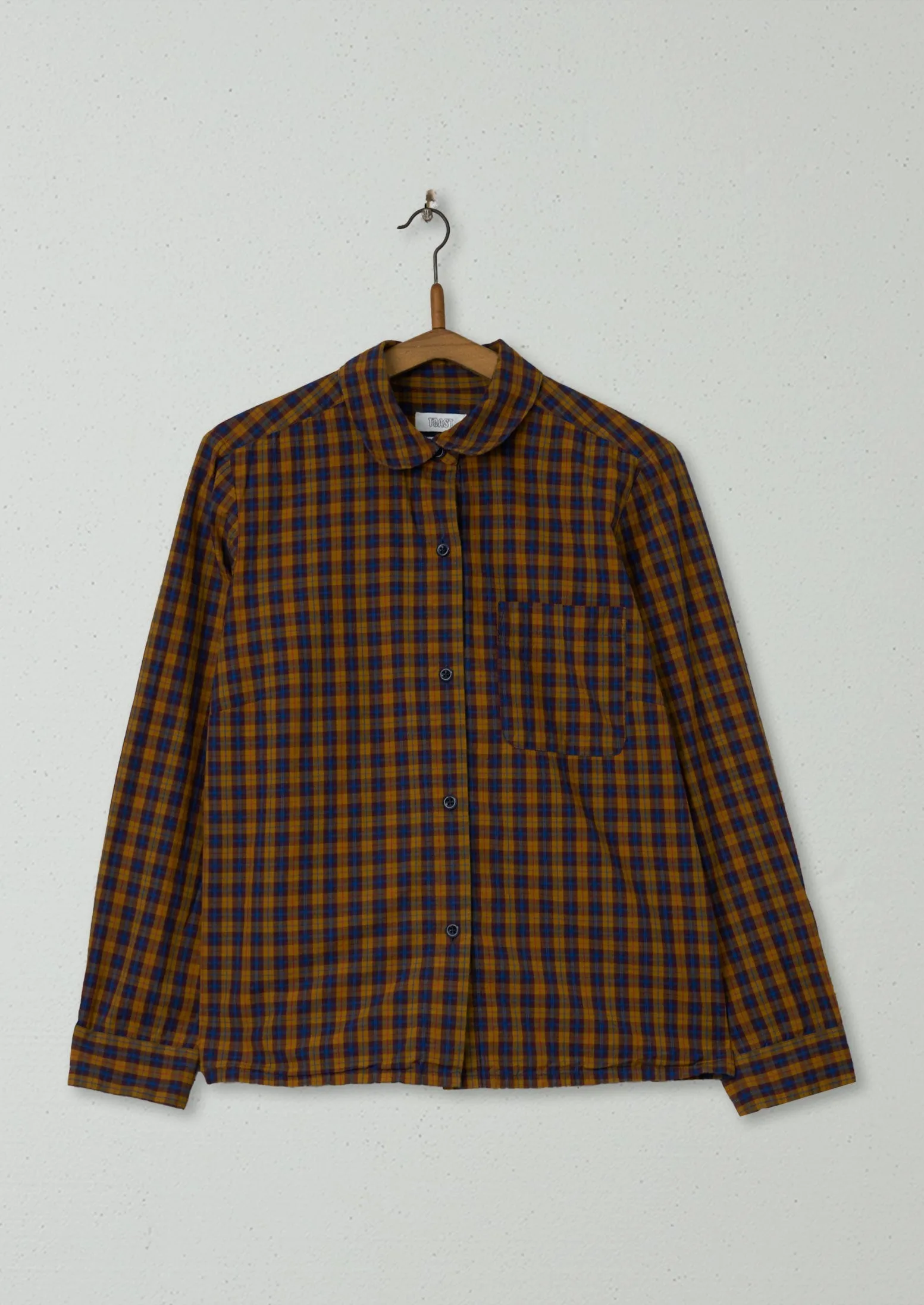 Reworn Check Cotton Shirt Size 12 (714) | Ochre sold by TOAST