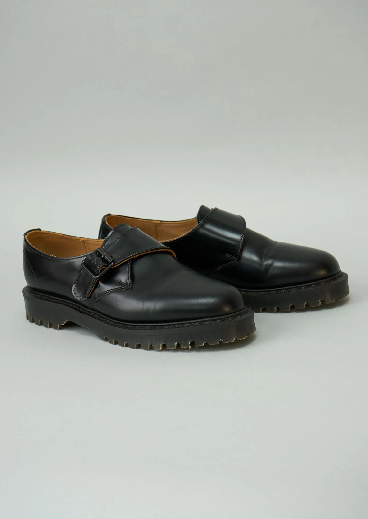Reworn Solovair Monk Shoes Size 5 (397) | Black sold by TOAST