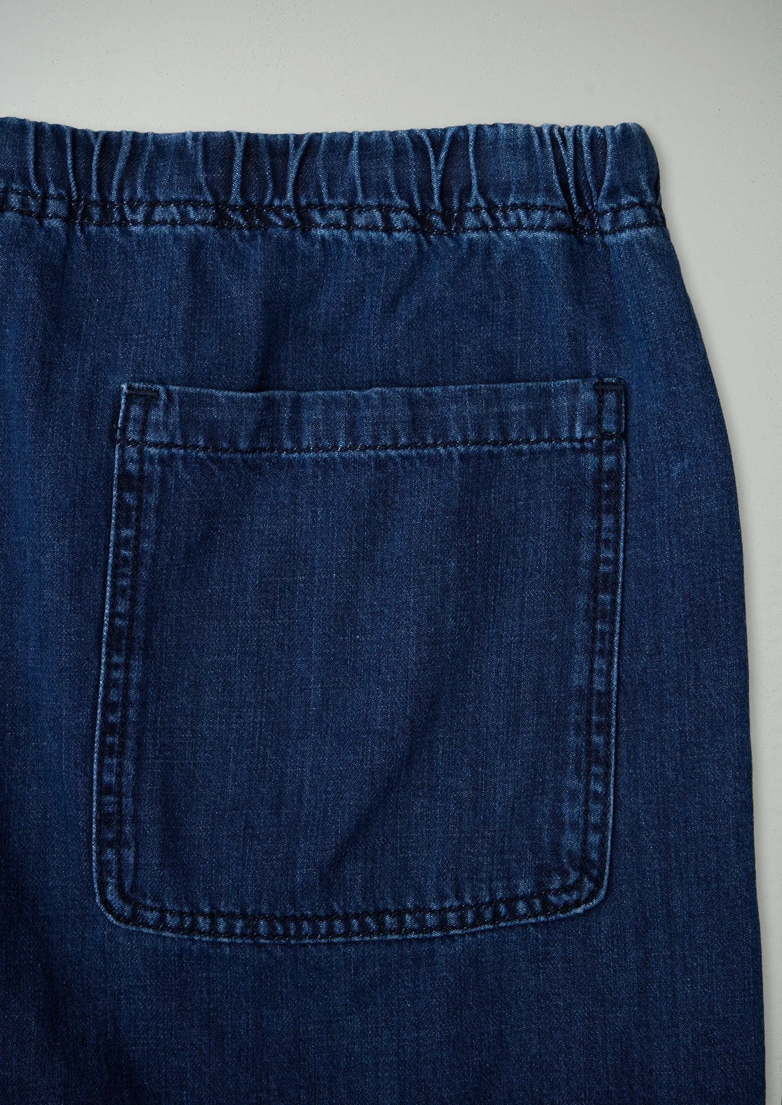 Reworn Suki Panelled Denim Trousers Size L (715) | Indigo sold by TOAST product image thumbnail 2