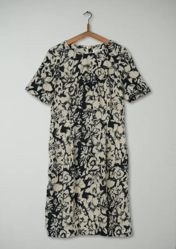 Reworn Inked Floral Dress Size 14 (1183) | Multi sold by TOAST