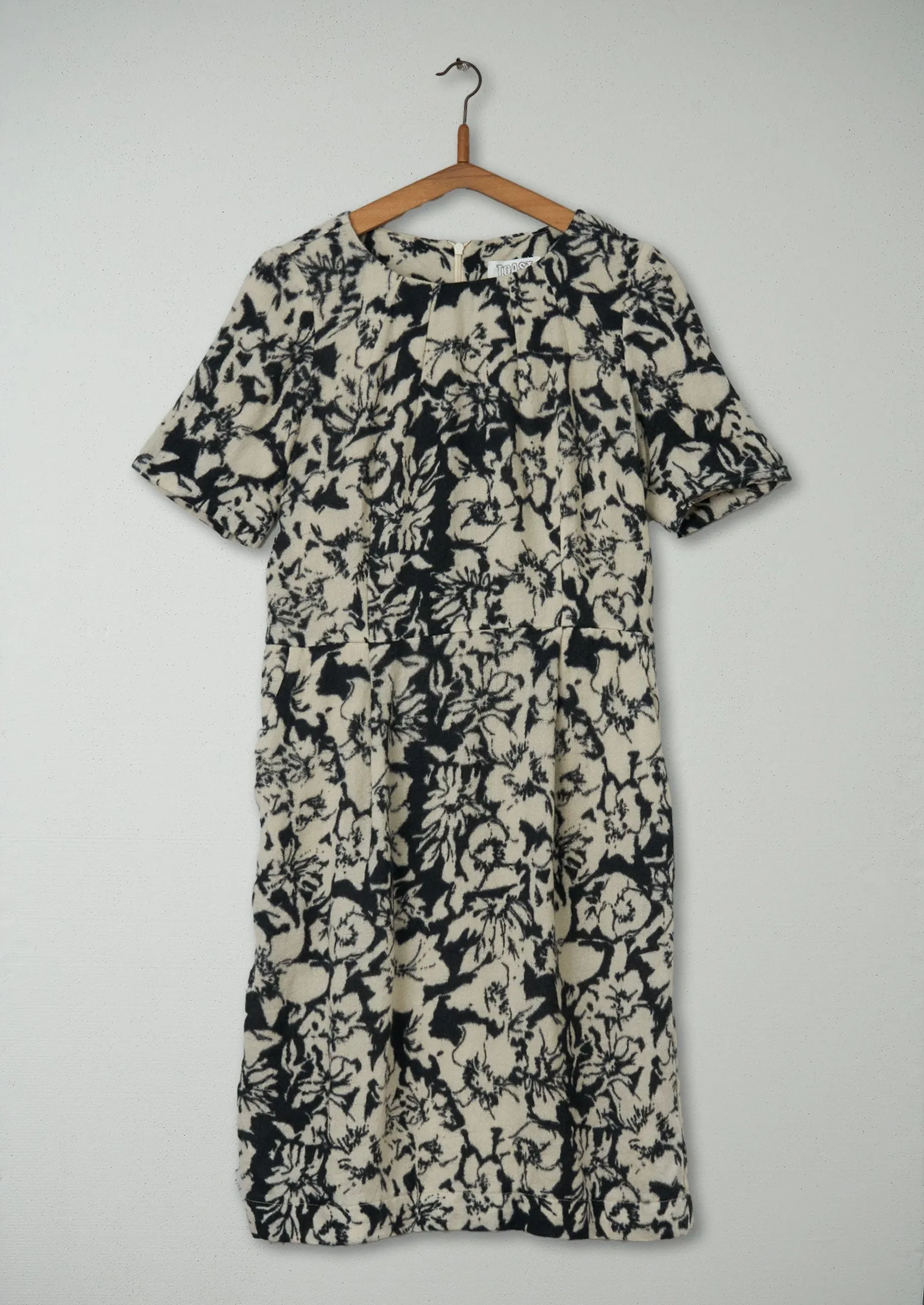 Reworn Inked Floral Dress Size 14 (1183) | Multi sold by TOAST