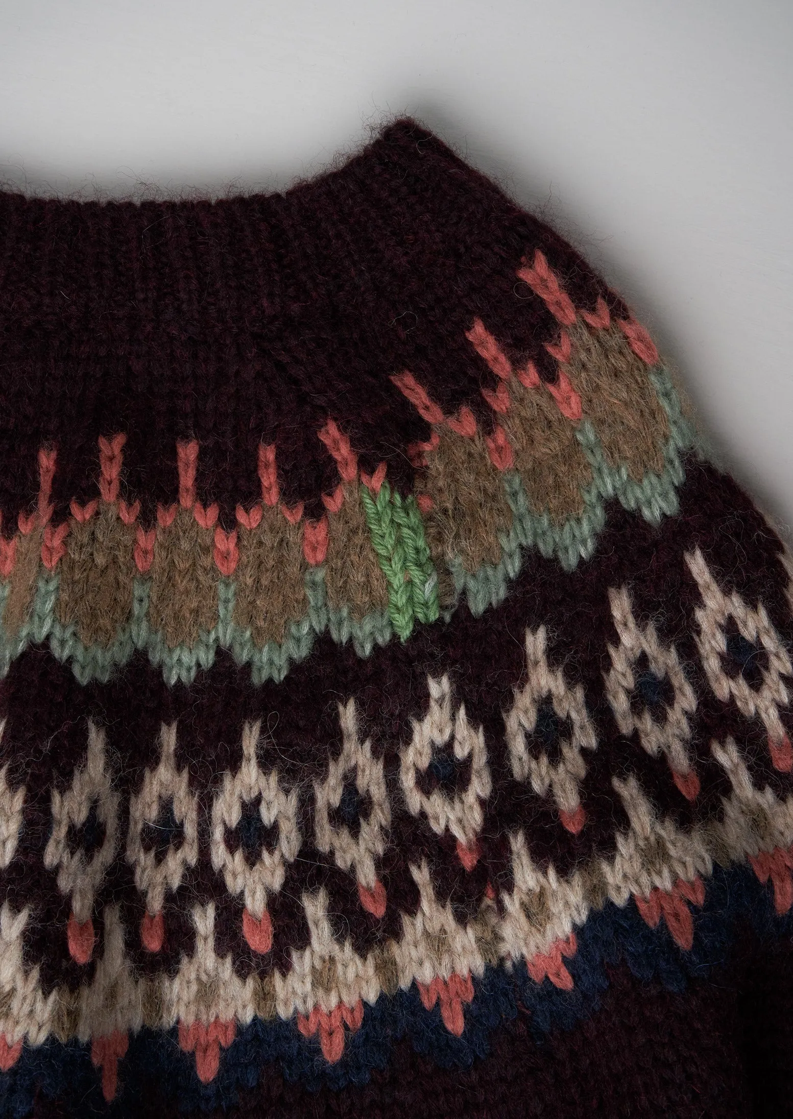 Renewed Lofty Jaquard Yoke Sweater Size M (133) | Plum Multi sold by TOAST product image thumbnail 4