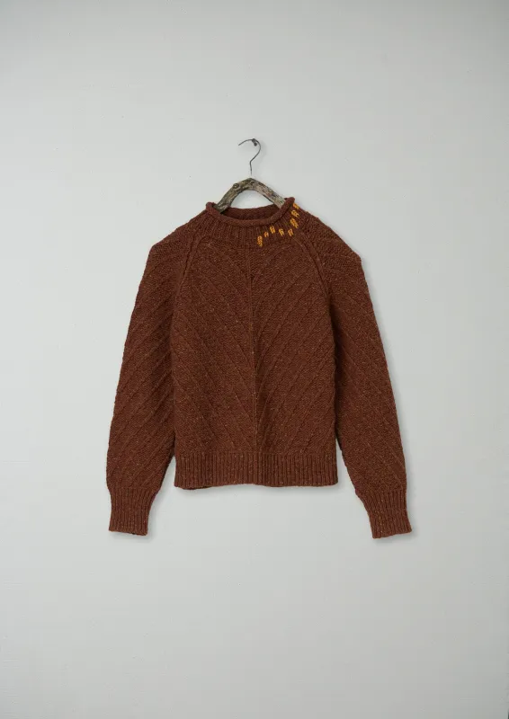 Renewed Ribbed Donegal Sweater Size S (129) | Firewood sold by TOAST
