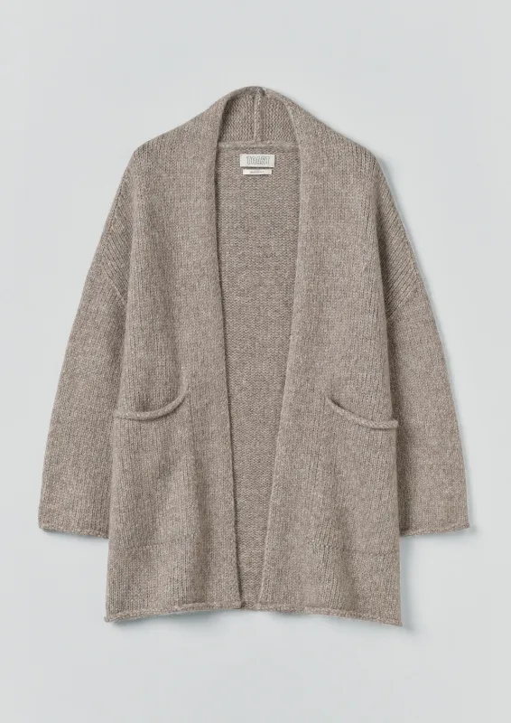 Lofty Alpaca Cardigan | Stone sold by TOAST