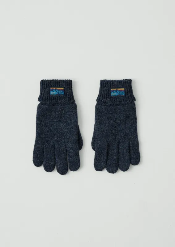 Hestra Knitted Gloves | Navy sold by TOAST