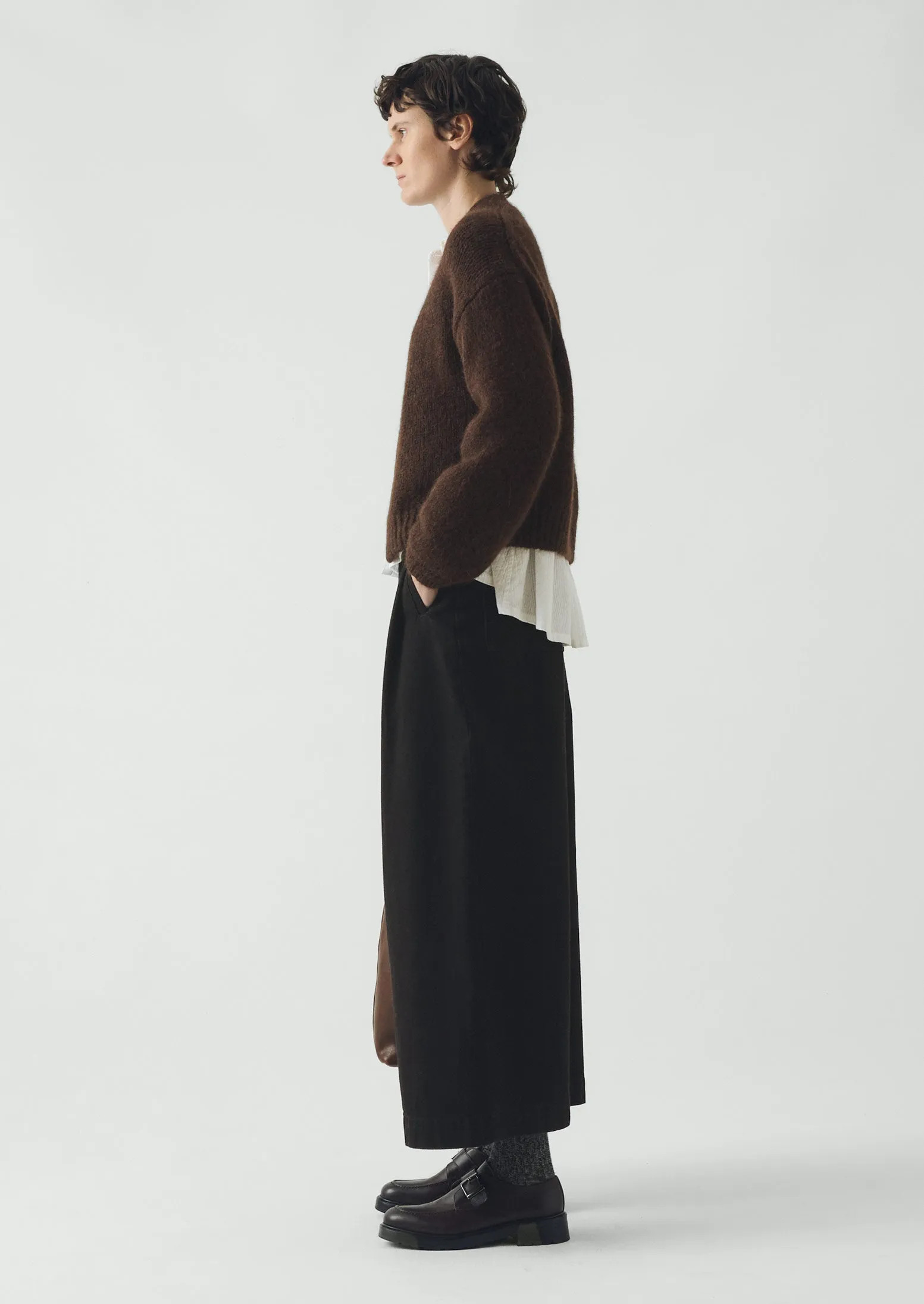 Lofty Alpaca Blend Cardigan | Chestnut sold by TOAST product image thumbnail 3
