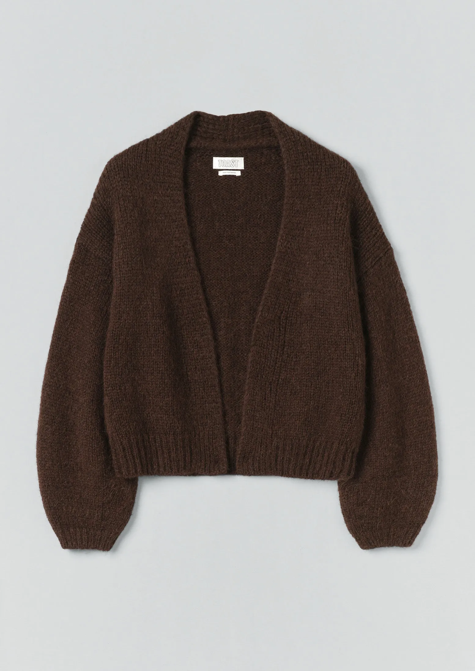 Lofty Alpaca Blend Cardigan | Chestnut sold by TOAST