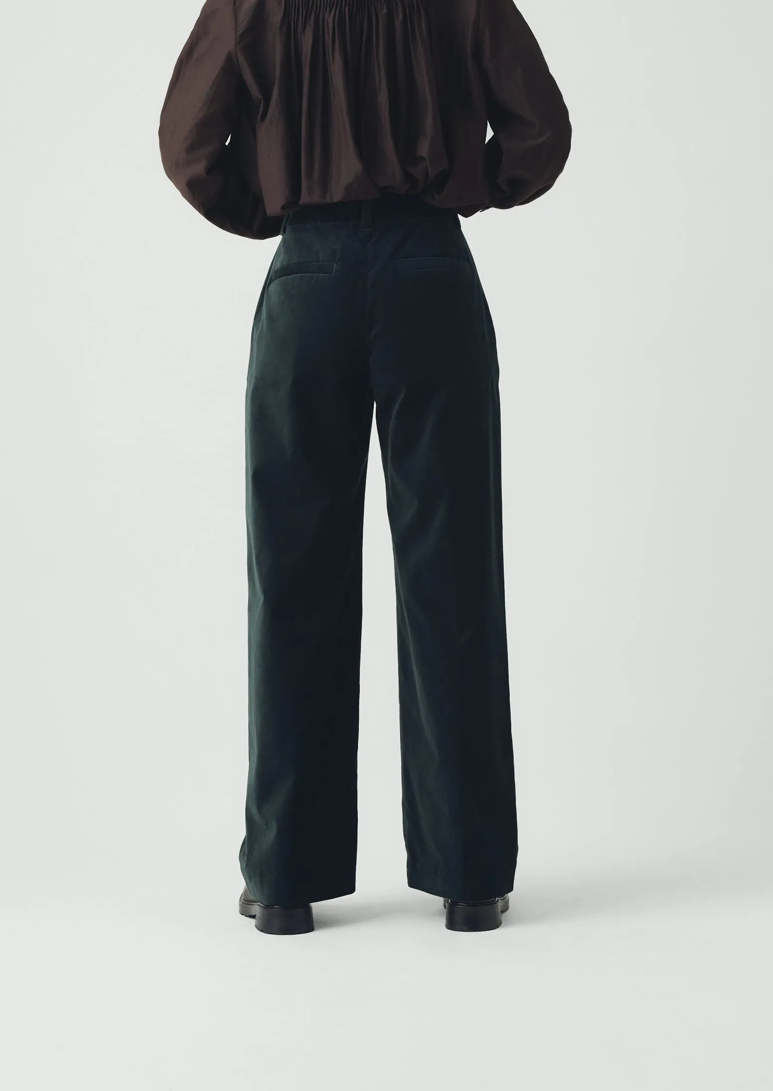 Cotton Velvet Straight Trousers | Oil sold by TOAST product image thumbnail 5