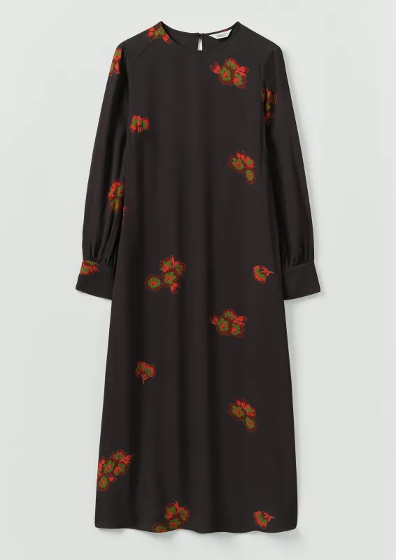 Vespertine Floral Print Column Dress | Slate sold by TOAST