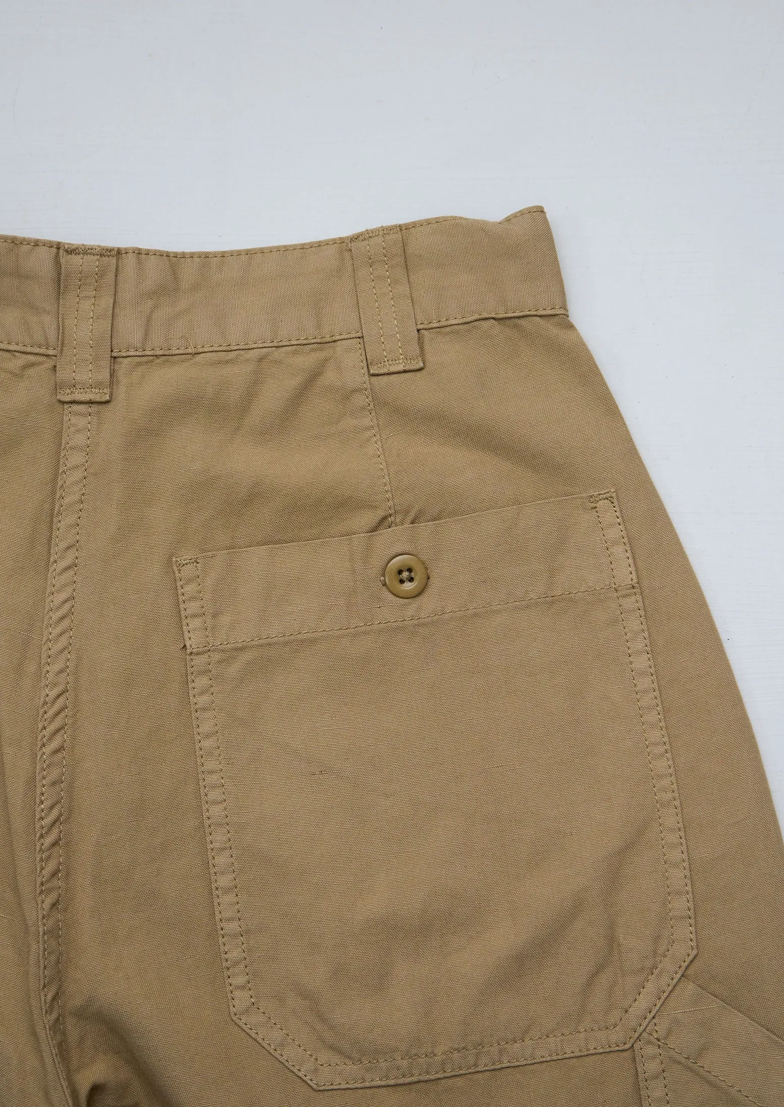 Reworn Cotton Linen Canvas Trousers Size 6 (860) | Taupe sold by TOAST product image thumbnail 2