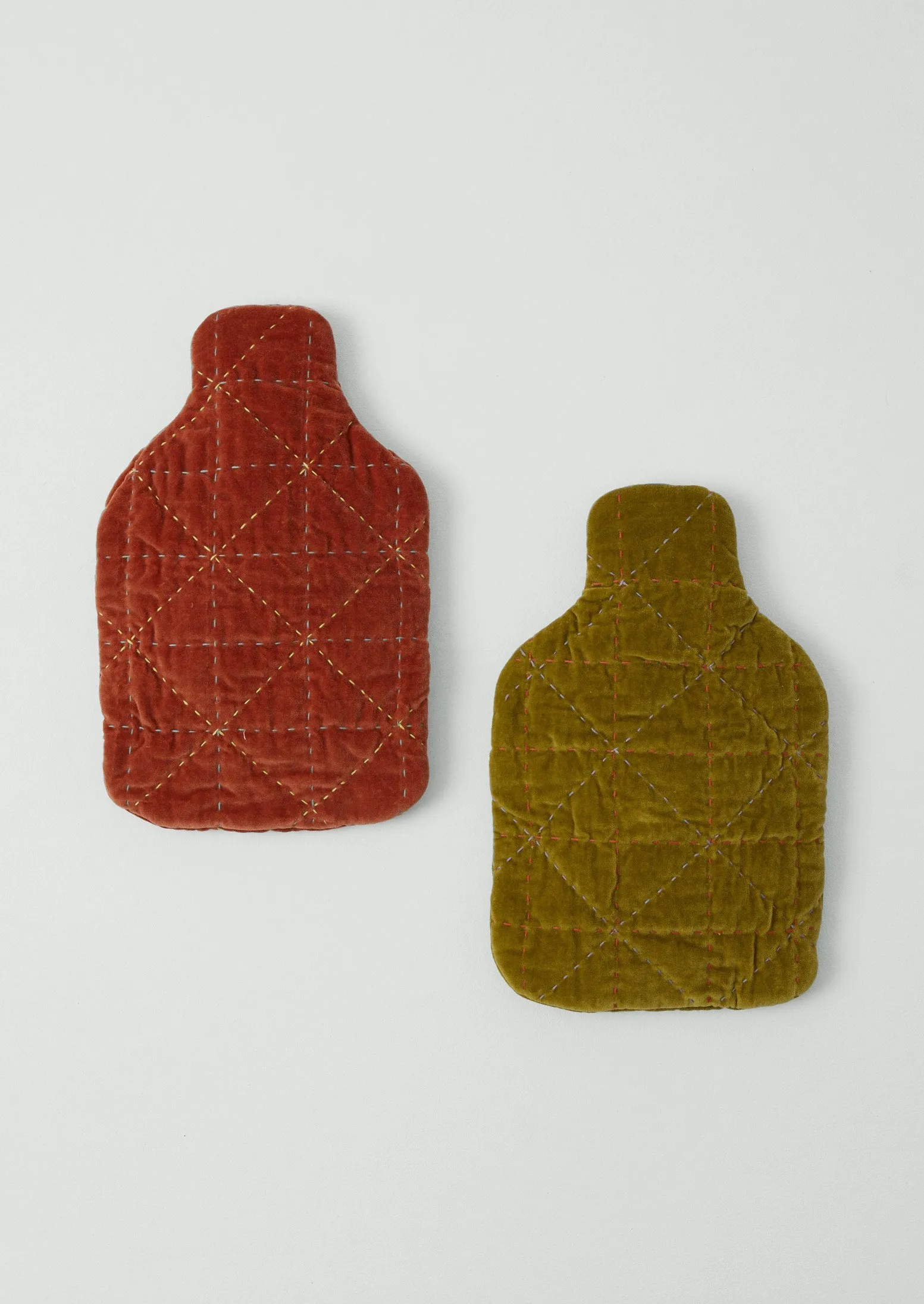 Quilted Velvet Hot Water Bottle Cover | Pomelo sold by TOAST product image thumbnail 3