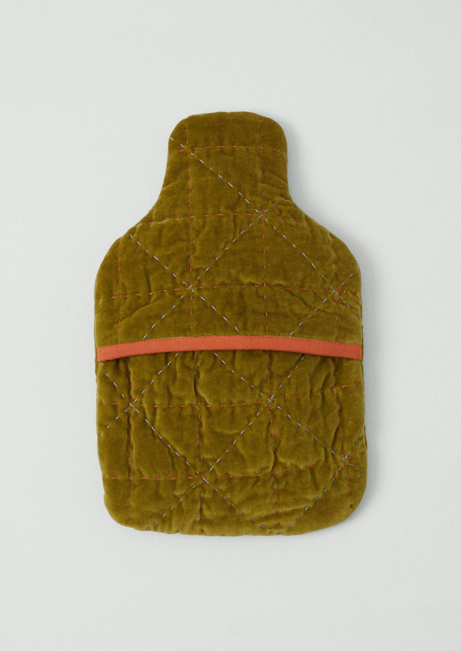 Quilted Velvet Hot Water Bottle Cover | Pomelo sold by TOAST