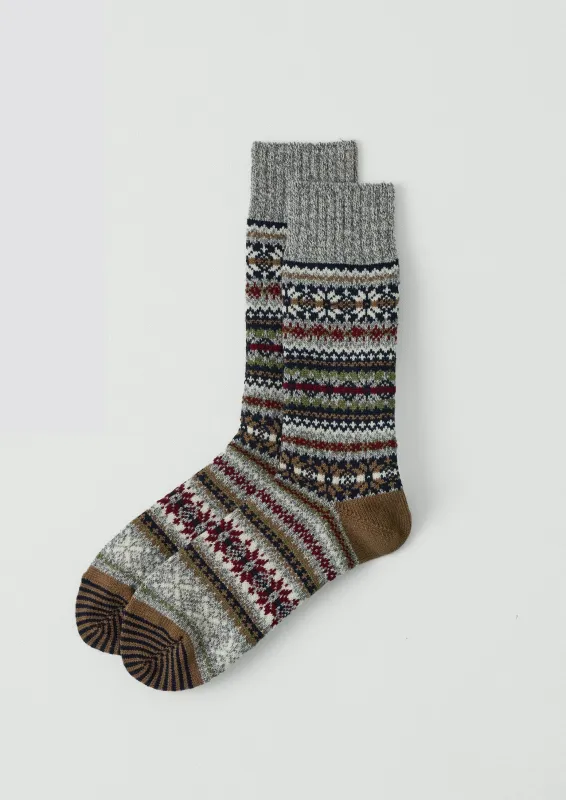 Chup Wool Blend Socks | Grey Multi sold by TOAST