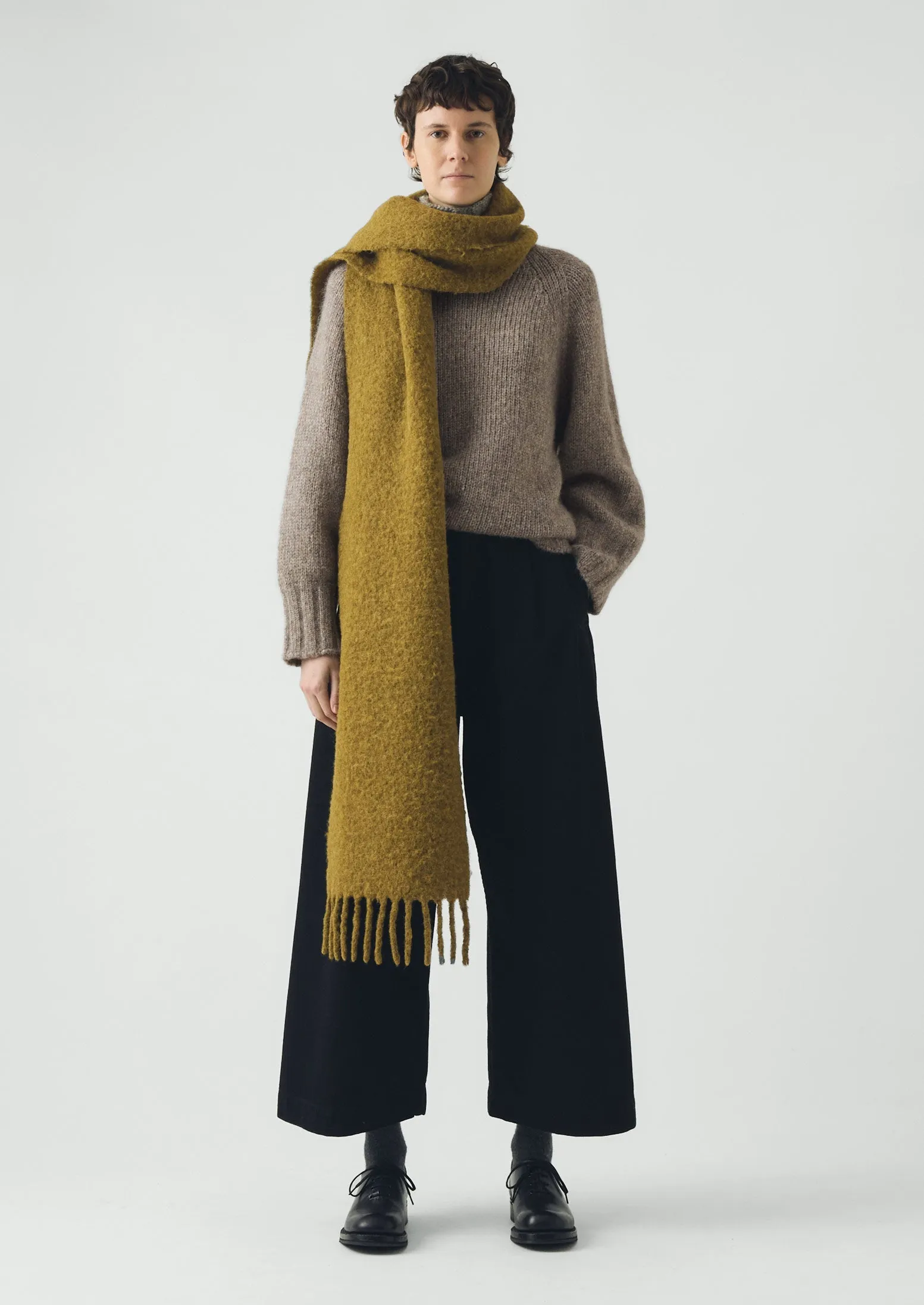 Textured Scarf | Moss sold by TOAST product image thumbnail 4