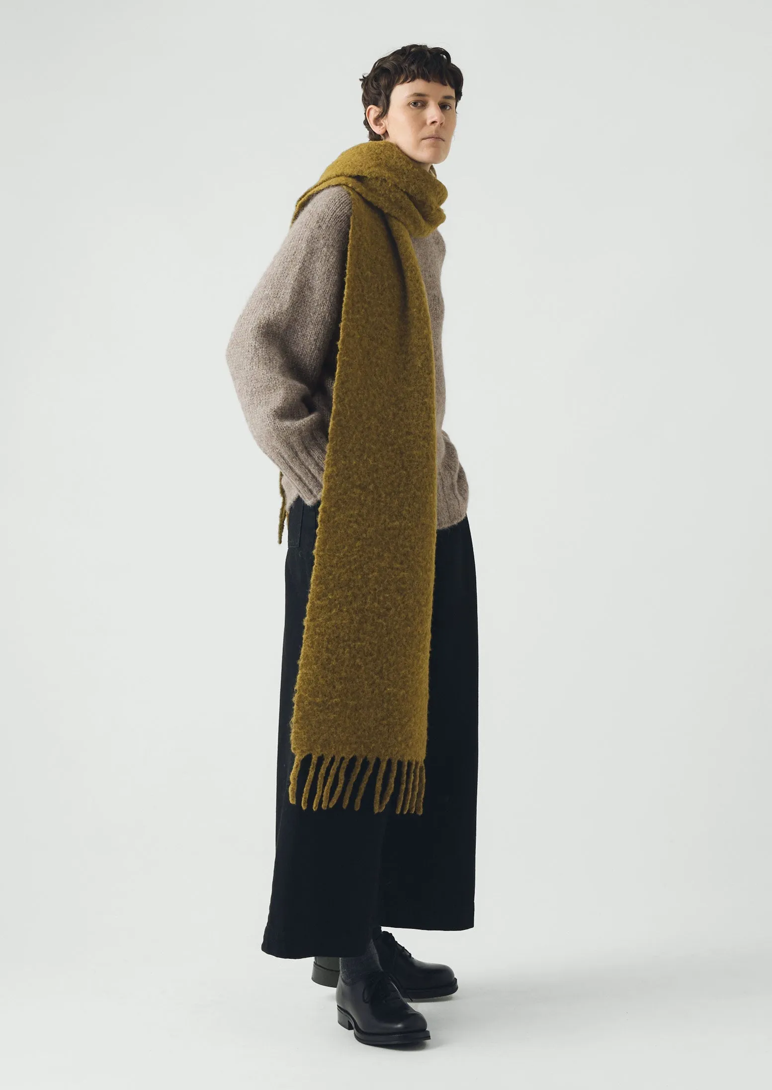 Textured Scarf | Moss sold by TOAST product image thumbnail 5