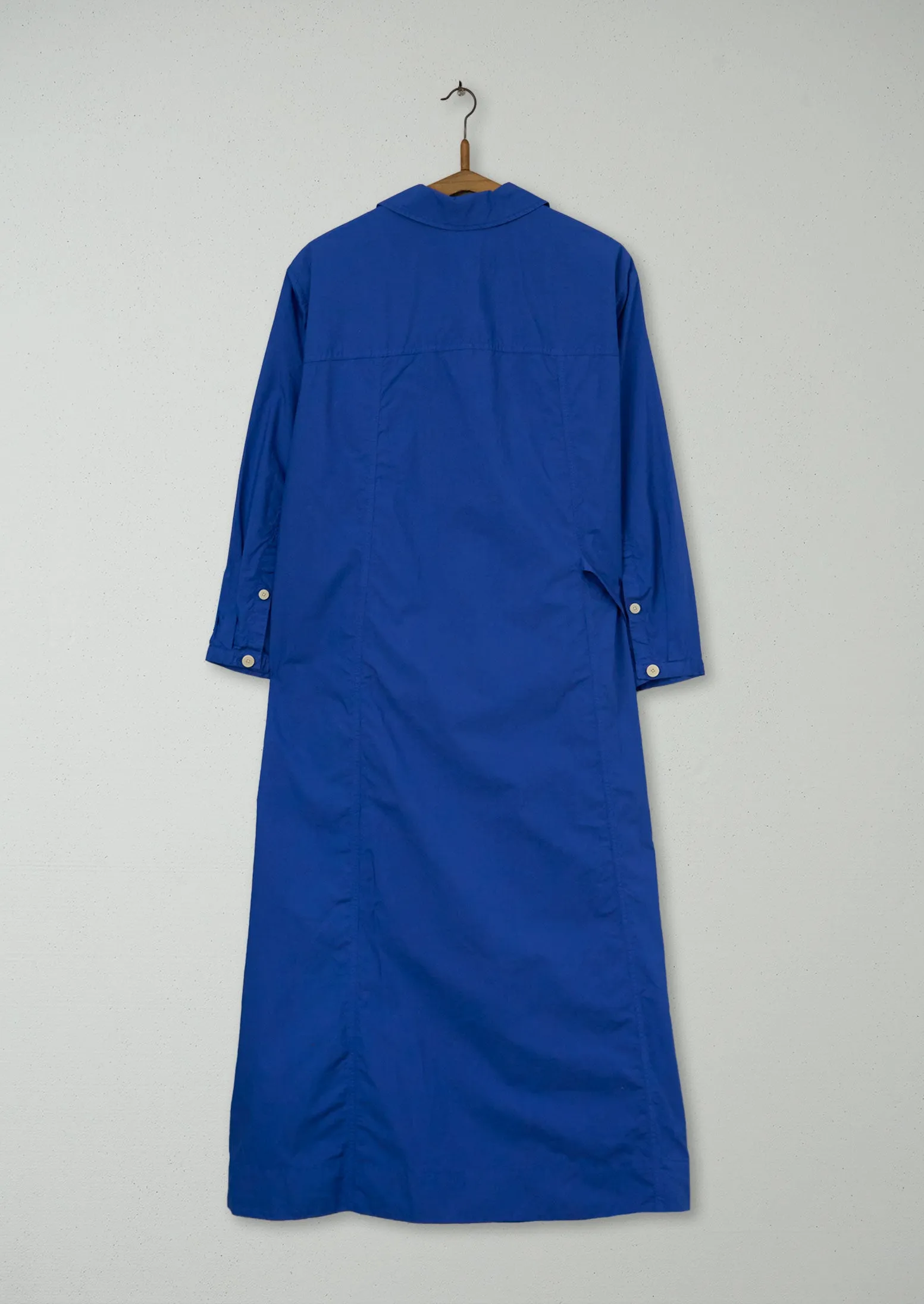 Reworn Cotton Poplin Shirt Dress Size M (1293) | French Blue sold by TOAST product image thumbnail 2