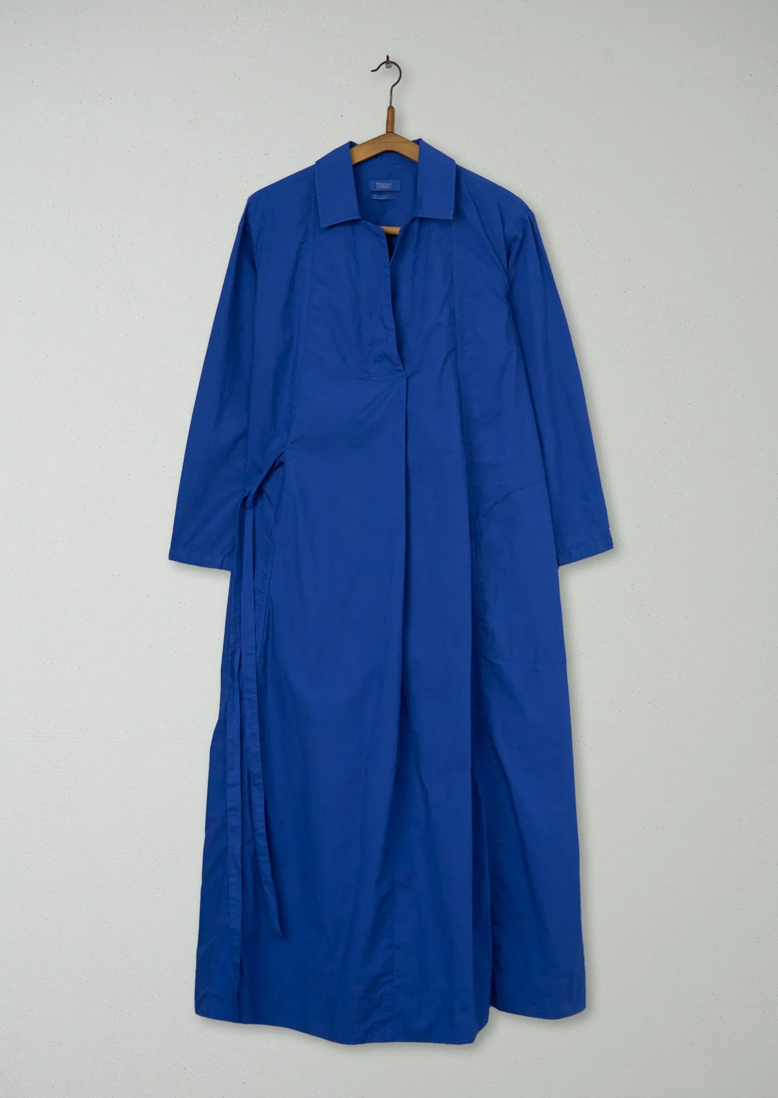 Reworn Cotton Poplin Shirt Dress Size M (1293) | French Blue sold by TOAST
