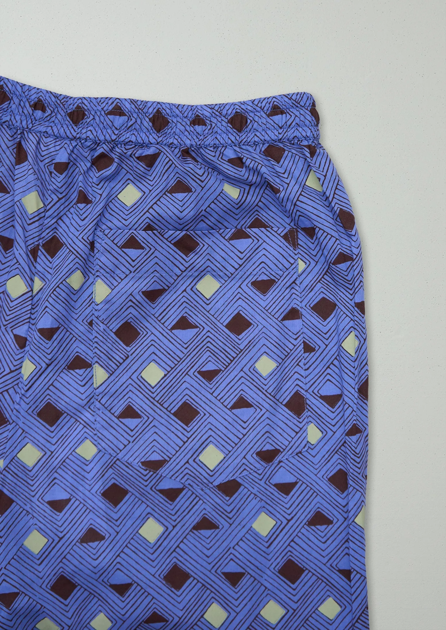 Reworn Block Print Trousers Size XS (905) | Multi sold by TOAST product image thumbnail 2