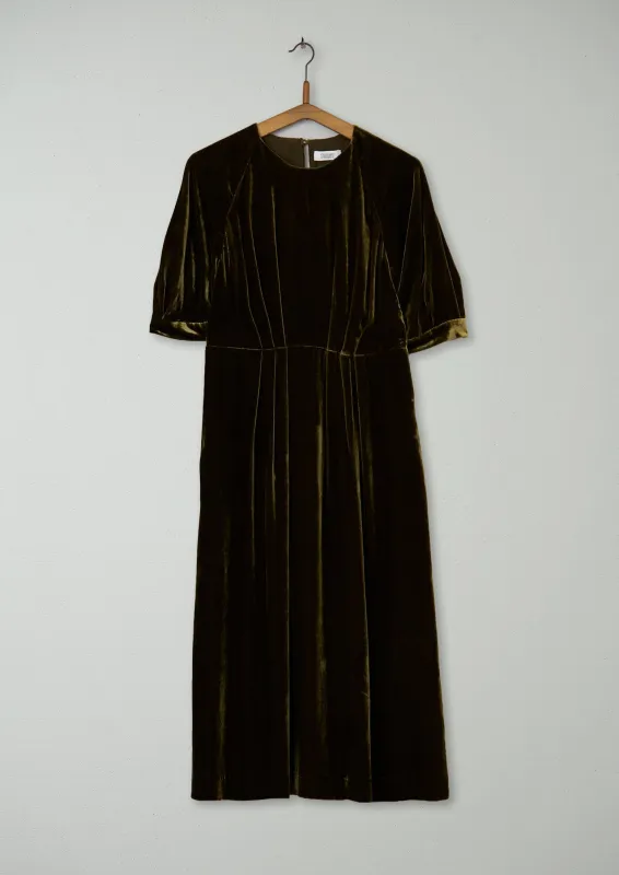 Reworn Silk Velvet Dress Size 8 (1307) | Caper sold by TOAST