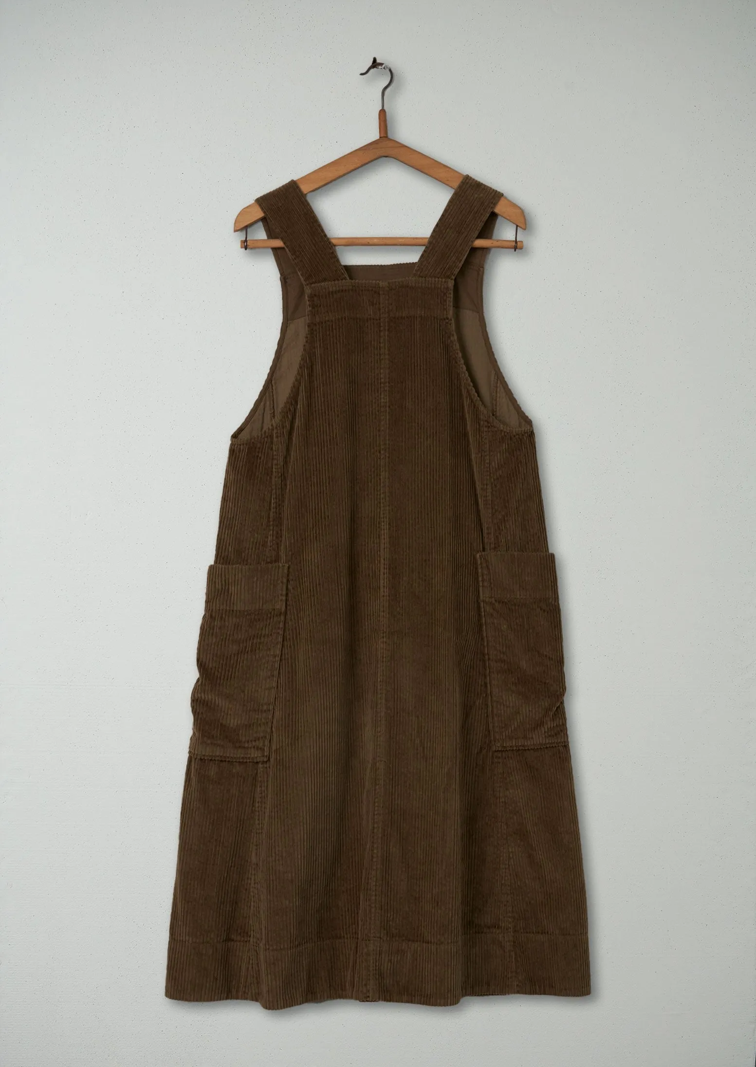 Reworn Cord Pinafore Dress Size 6 (1223) | Earth sold by TOAST product image thumbnail 2