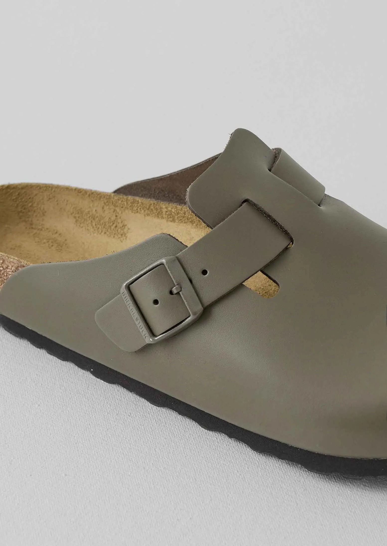 Birkenstock Leather Boston Clogs | Khaki sold by TOAST product image thumbnail 3
