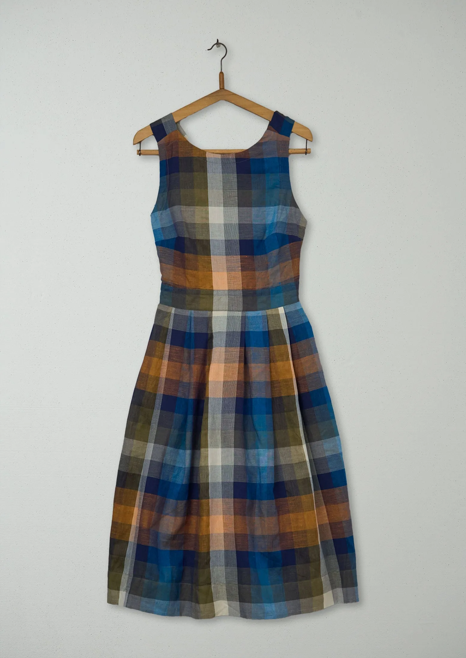 Reworn Madras Check Dress Size 8 (1302) | Multi sold by TOAST