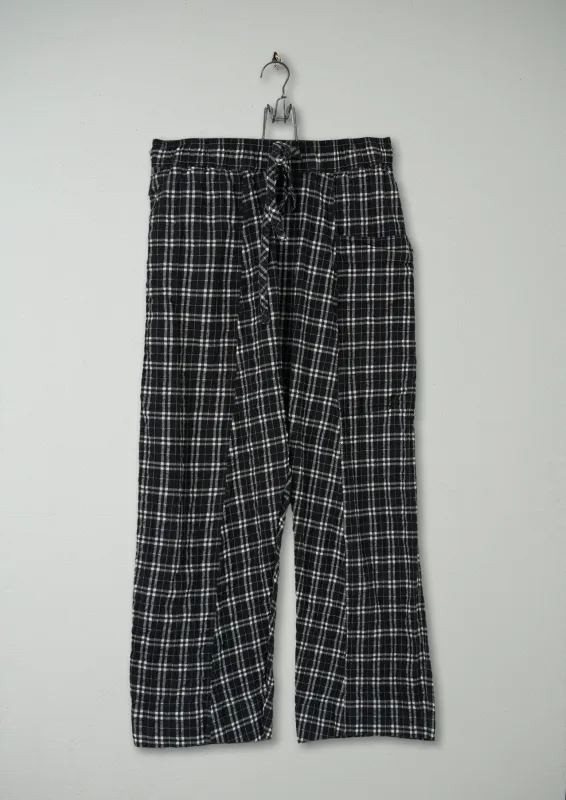 Reworn Check Cotton Pull On Trousers Size M (908) | Multi sold by TOAST