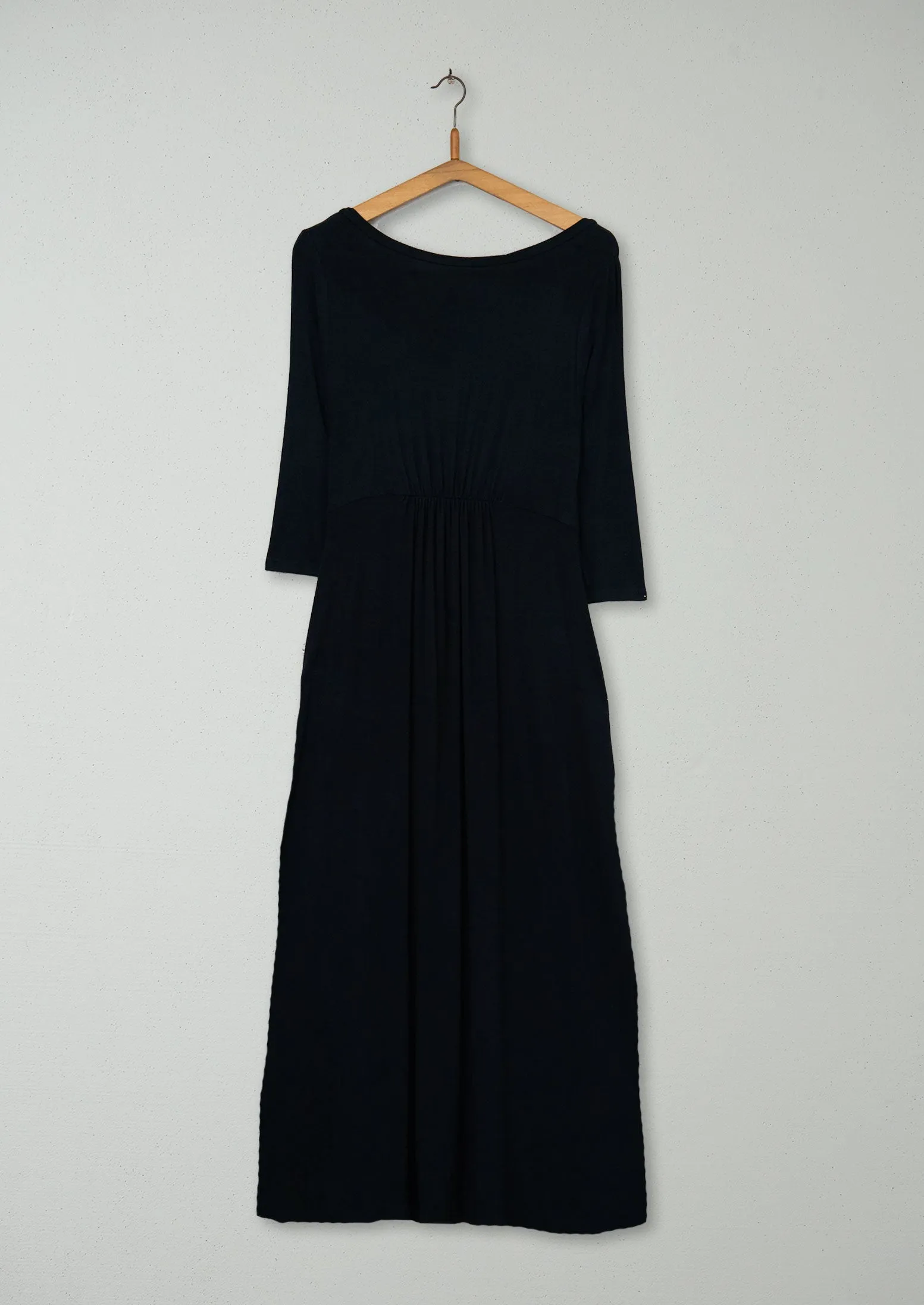 Reworn Bamboo Dress Size 8 (1194) | Black sold by TOAST