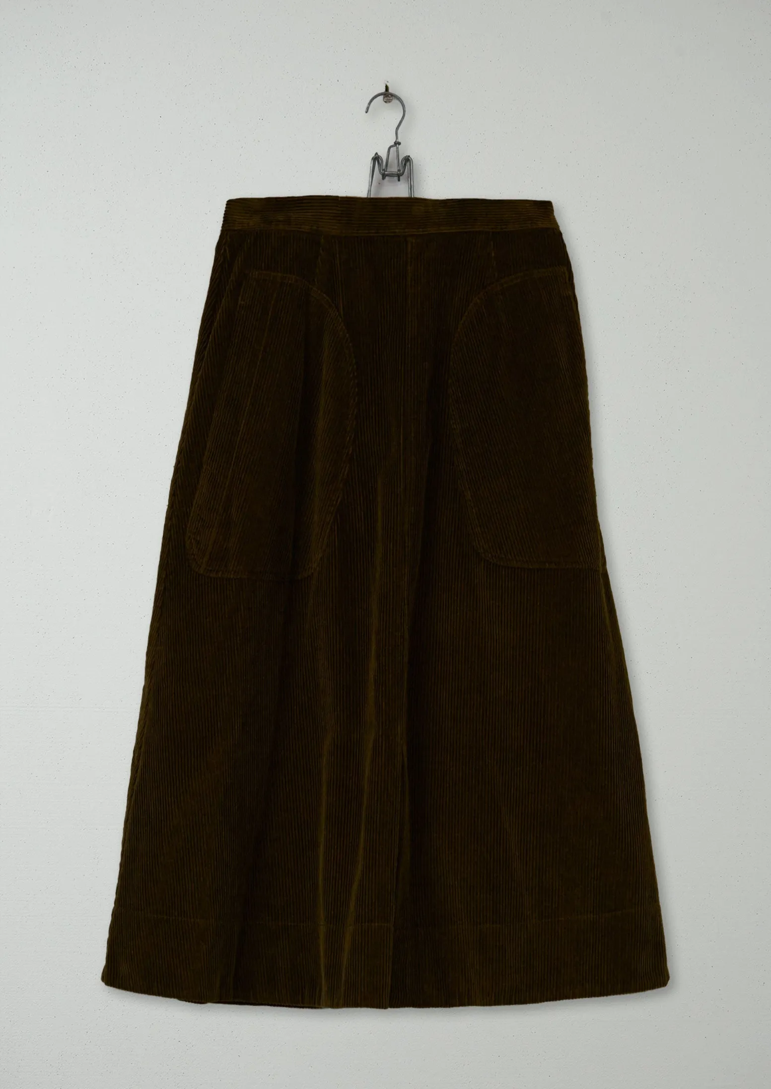 Reworn Cord Skirt Size 10 (189) | Conker sold by TOAST