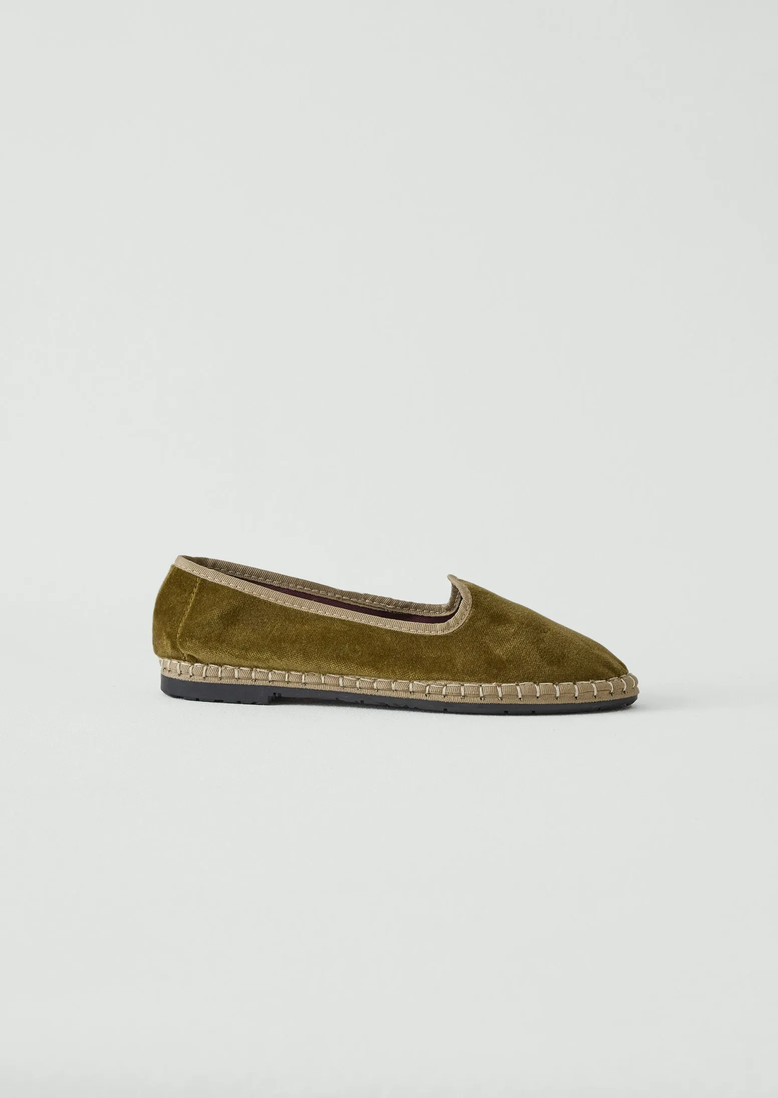 Flabelus Velvet Slippers | Olive sold by TOAST product image thumbnail 2